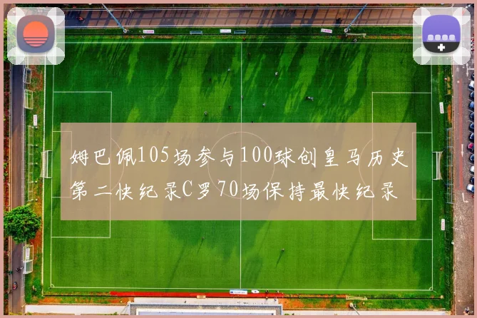 姆巴佩105场参与100球创皇马历史第二快纪录C罗70场保持最快纪录