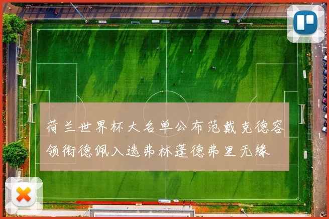 荷兰世界杯大名单公布范戴克德容领衔德佩入选弗林蓬德弗里无缘